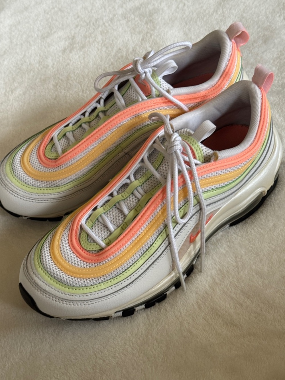 Nike Air Max 97 Essential White Melon Mint Volt 2020 size 8.5